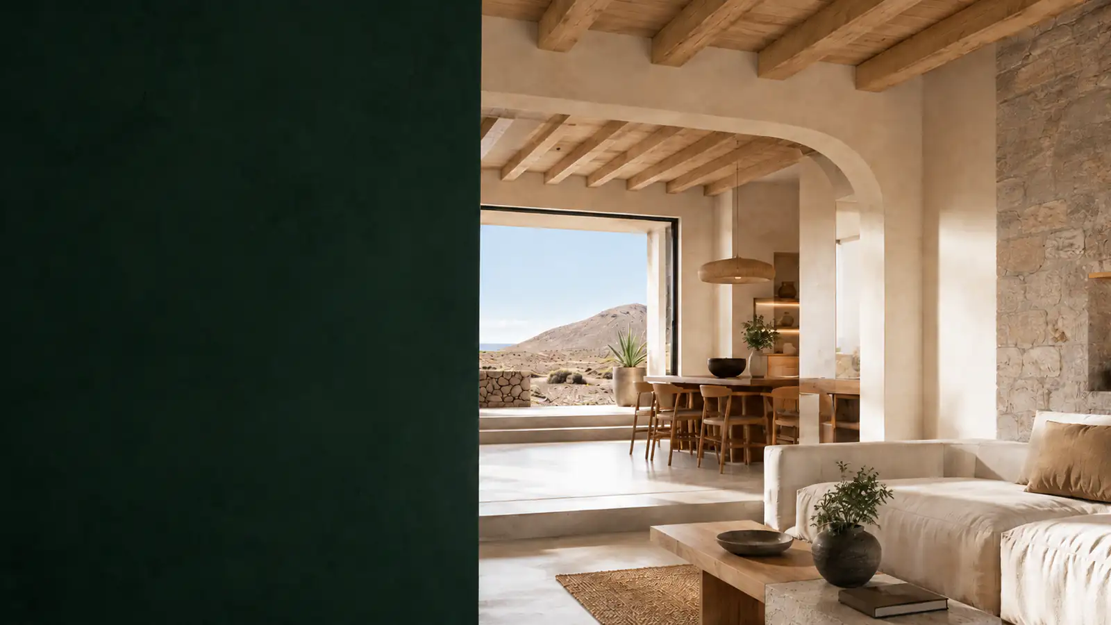 Interior reformado de una vivienda en Fuerteventura